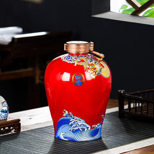 陶瓷酒瓶酒罐现代1斤5斤装