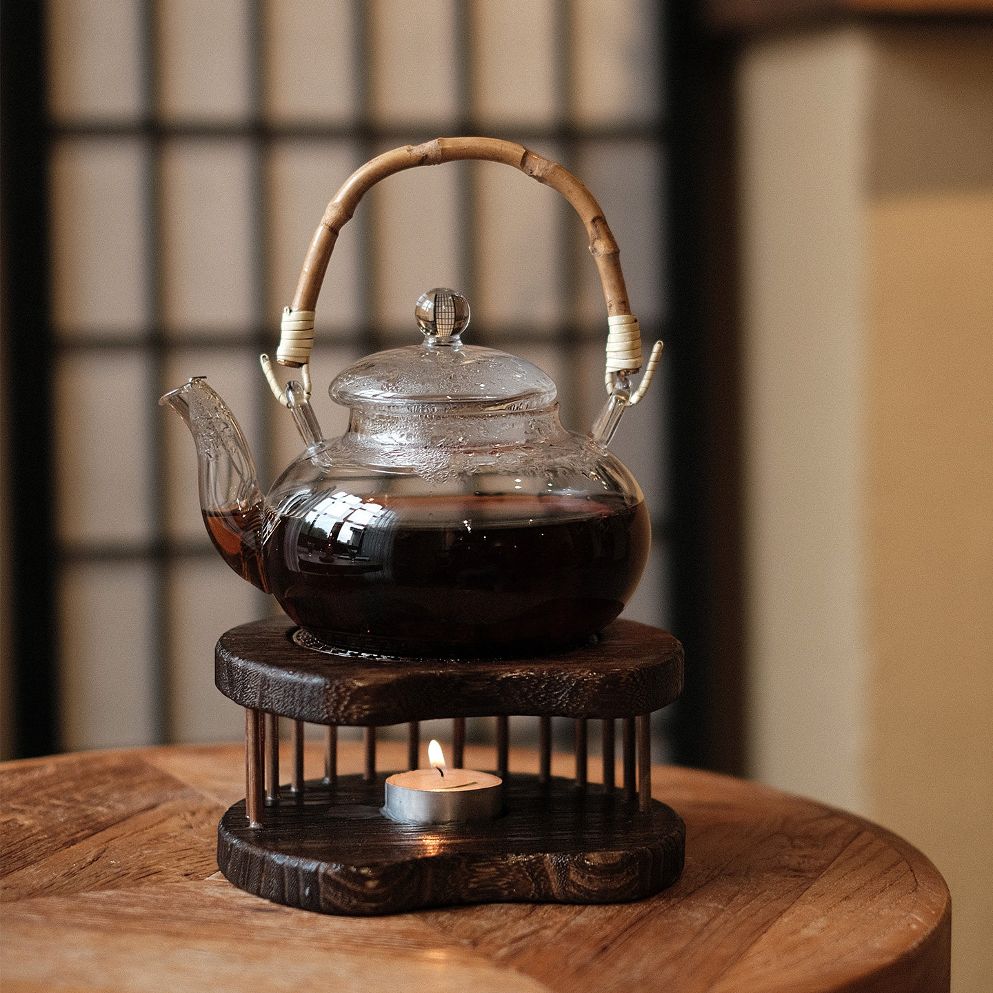日式桐木温茶炉蜡烛加热茶壶保温底座木质小型煮茶器烤茶炉提香,餐饮具,煮茶炉,淘宝优惠券,粉丝福利购,淘宝优惠卷