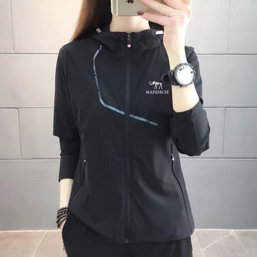 防晒风衣女冰丝弹力运动户外外套