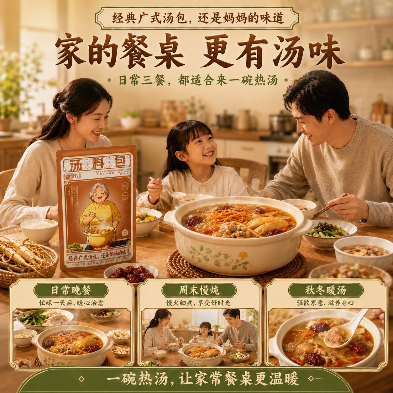颐食代人参虫草花汤料包