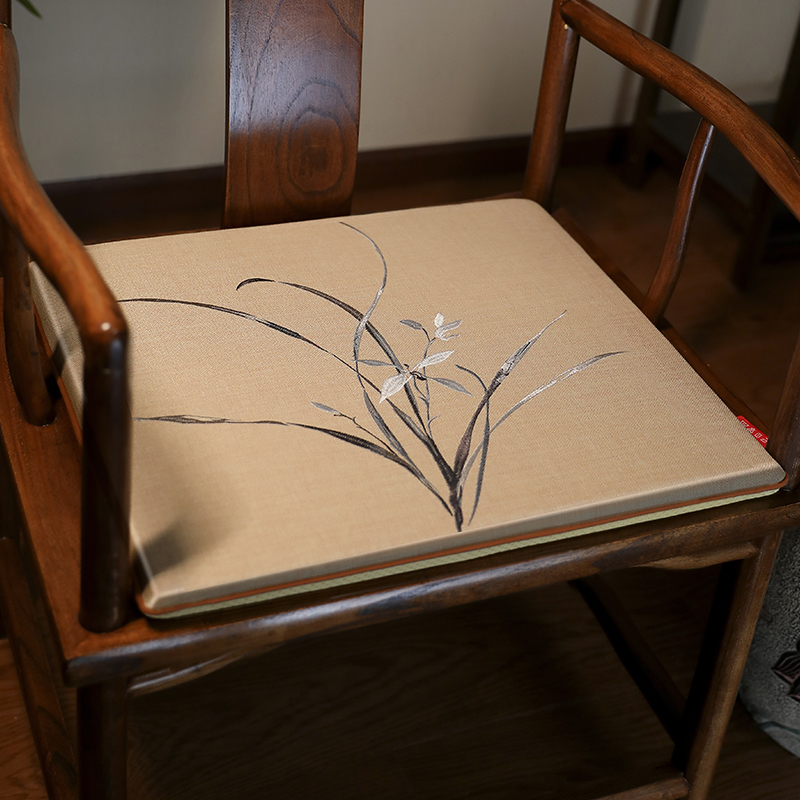 红木椅子坐垫新中式实木沙发座垫圈椅太师椅茶桌椅垫凳子垫子定制