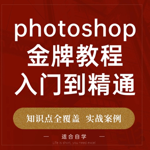 ps教程修图人像精修学习视频自学入门高级抠图零基础photoshop