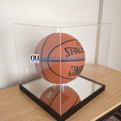 篮球盒亚克力收纳盒透明桌面防尘