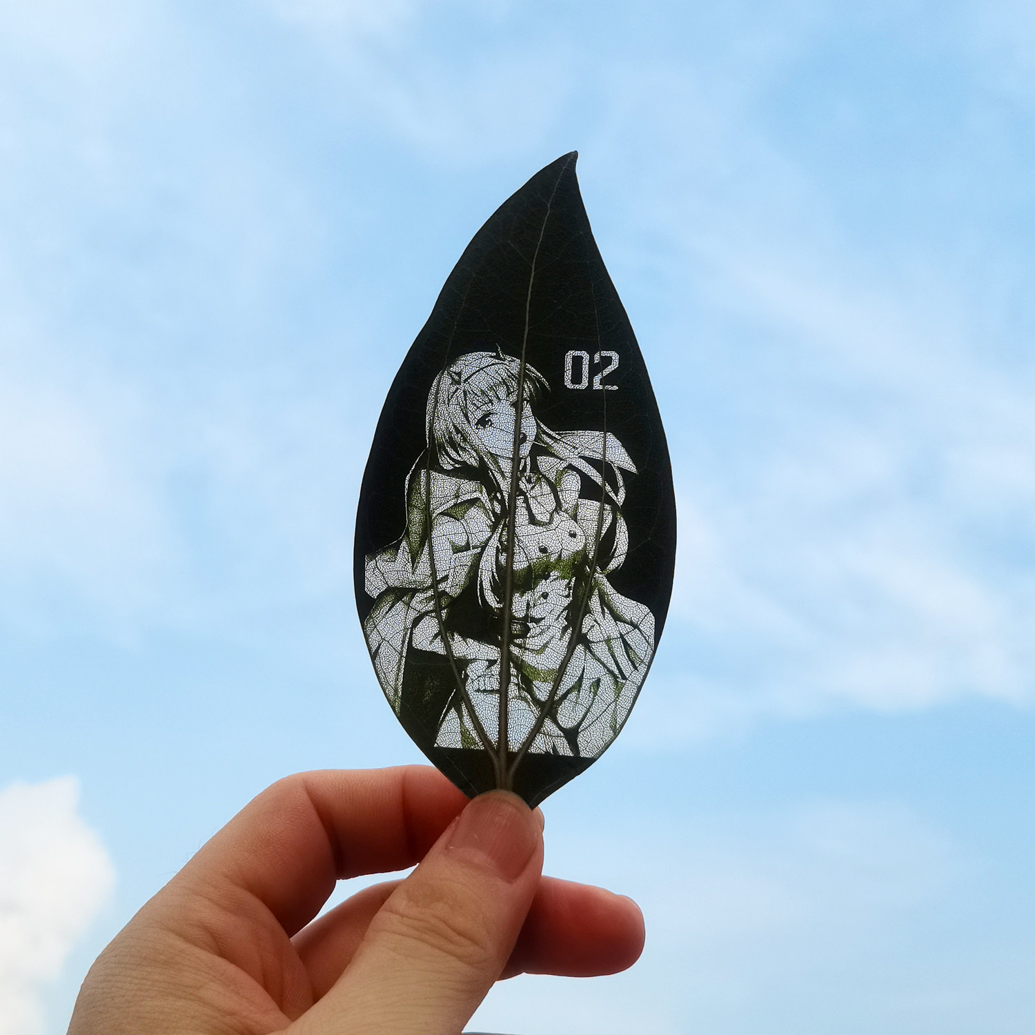 定制专属刻照片礼物配礼盒树叶雕刻照片叶雕书签闺蜜同学生日礼品