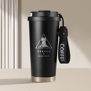 动漫明日方舟罗德岛双饮盖保温杯 莫得理智316不锈钢咖啡杯水杯子