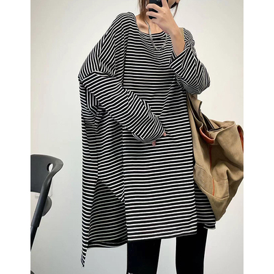 厚纯棉日韩文艺原宿休闲长袖T恤