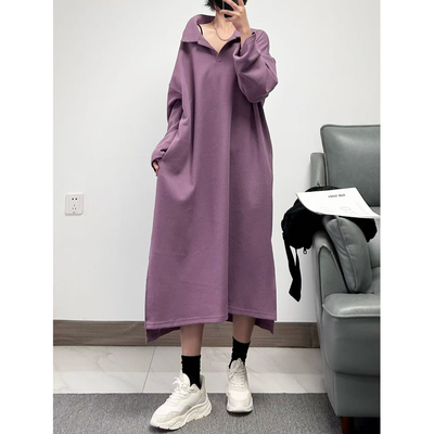 宽松型直筒休闲大版全棉微厚单件