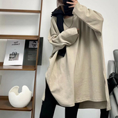 菲尔丹 前短后长卫衣543 高个子T港味落长肩袖 慵懒大长T 高克重棉