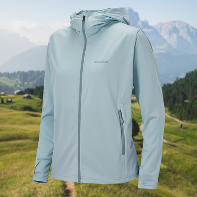 montbell女款轻薄透气防晒衣