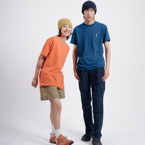 montbell日本2025上新户外休闲速干印花短袖T恤男女同款情侣日系