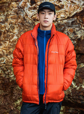 Montbell日本户外运动冬季保暖舒适800蓬羽绒服男士立领护脖外套