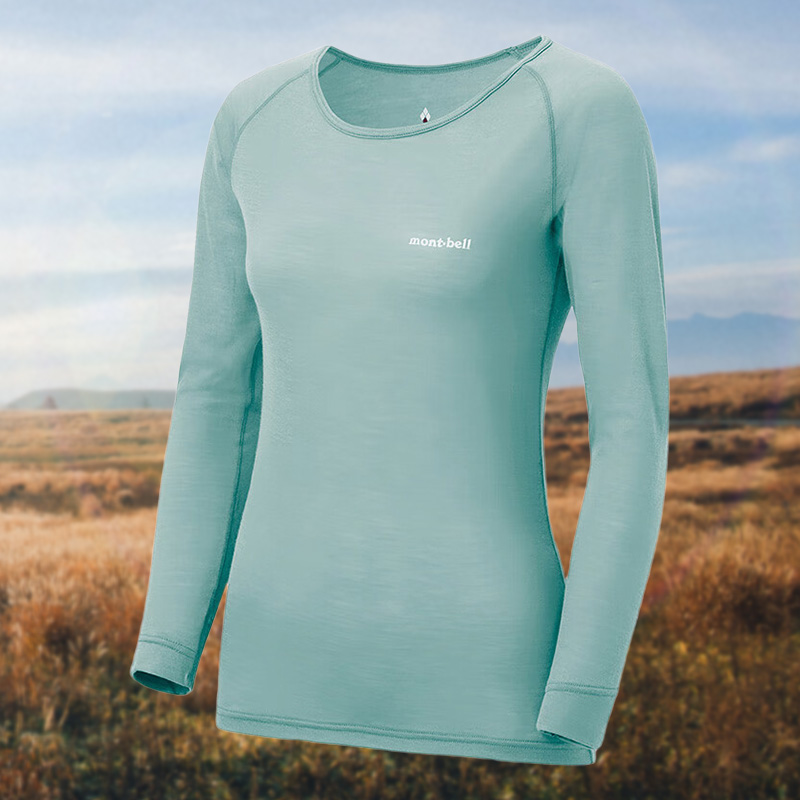 montbell女士保暖衣圆领长袖