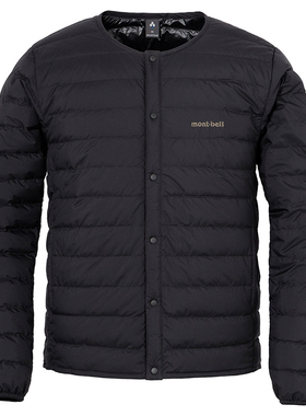montbell日本初冬户外超轻保暖无领800蓬鹅绒羽绒服男冲锋衣内胆