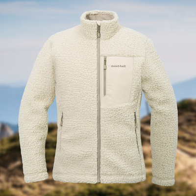 montbell女款抓绒衣立领外套
