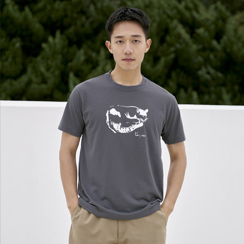 Montbell休闲印花短袖棉质T恤
