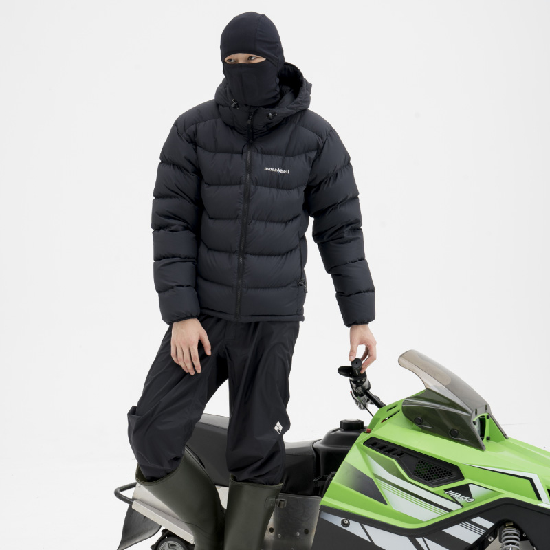 montbell日本蒙贝欧秋冬季新款欧版男士羽绒服舒适保暖连帽鸭绒服