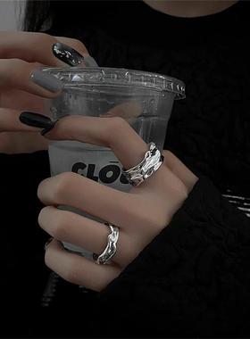 2026小众设计感开口情侣戒指女夏ins冷淡风食指戒年新款指环配饰