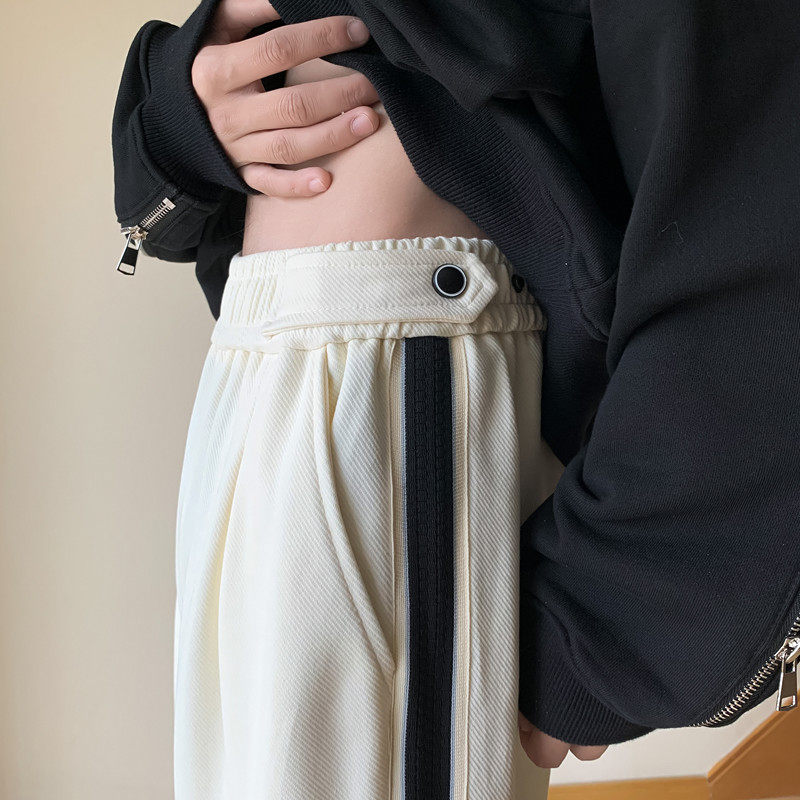 2023春夏织带宽松直筒男女休闲裤 611-3 M2307 P60图片