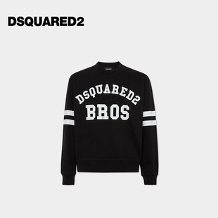 5折 日常休闲圆领条纹长袖 DSQUARED2 男士 T恤 D2次方
