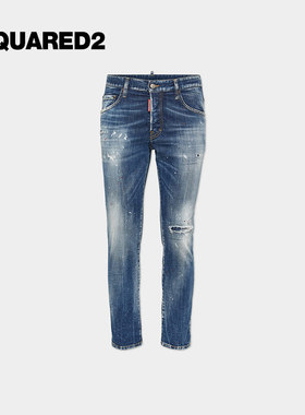 【5折】DSQUARED2/D2次方  男士修身复古时尚牛仔裤SKATER