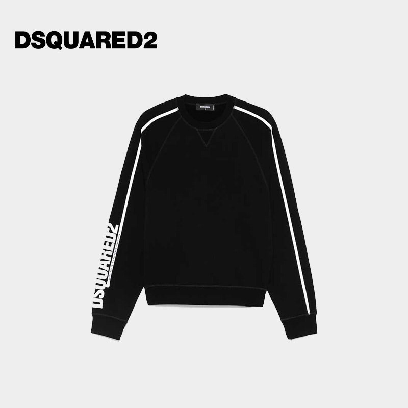 DSQUARED2/D2次方 男士印花棉质长袖卫衣图片