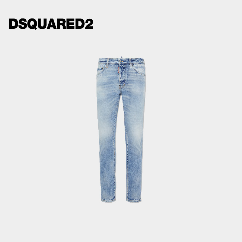 【新品】DSQUARED2/D2次方 2025秋冬男士修身直筒牛仔裤COOL GUY