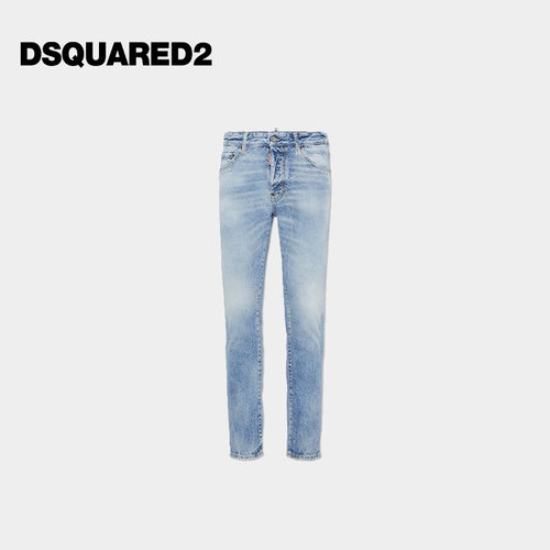 DSQUARED2/D2次方 男士修身直筒牛仔裤COOL GUY