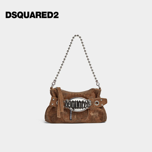 DSQUARED2/D2次方 秋冬女士时尚单肩斜挎手拿包腋下包