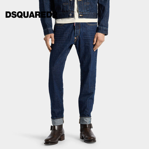 【春夏新品】DSQUARED2/D2次方 2026春夏男士日常休闲直筒牛仔裤