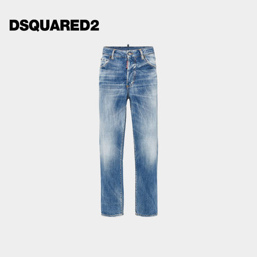 【5折】DSQUARED2/D2次方秋冬女士直筒牛仔裤BOSTON JEAN