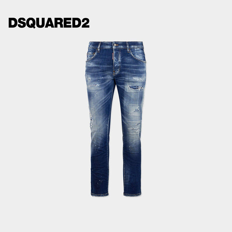 DSQUARED2/D2次方 2026春夏男士复古修身牛仔裤Skater图片