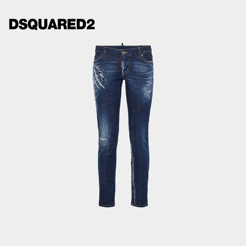 【5折】DSQUARED2/D2次方 秋冬女士紧身牛仔裤JENNIFER