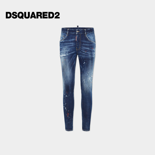 DSQUARED2/D2次方 春夏 男士修身牛仔裤SUPER TWINKY