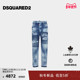 新品 Bro DSQUARED2 2025秋冬 复古直筒牛仔裤 D2次方 男士 Jean