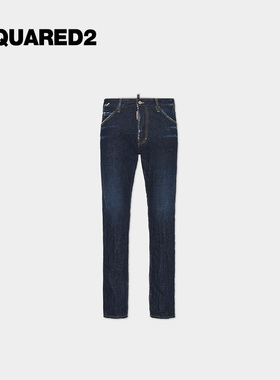 【新品】DSQUARED2/D2次方 2025秋冬男士复古修身牛仔裤COOL GUY
