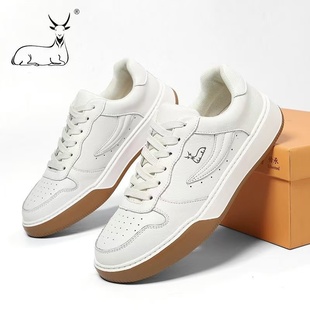 夏季 公羊联盟白色板鞋 厚底小白鞋 轻质休闲运动鞋 男鞋
