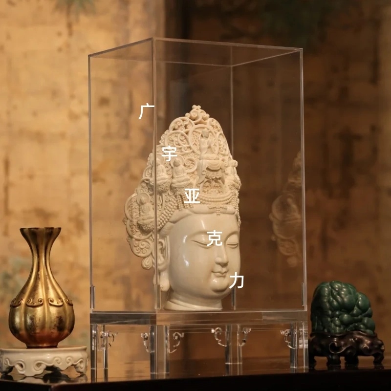 定制亚克力工艺品展示盒摆台展架