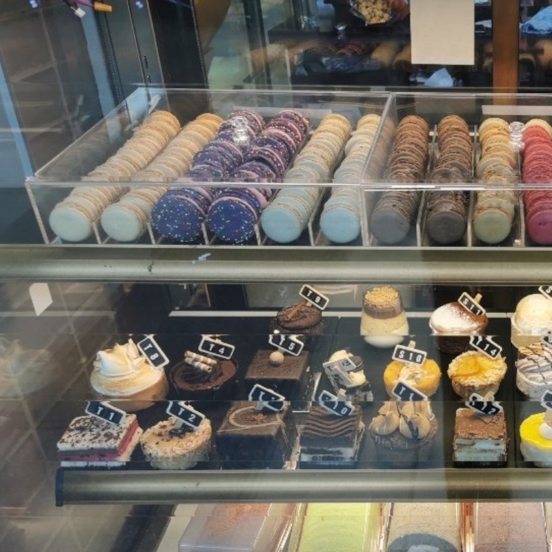 带盖防尘亚克力马卡龙架展示盒甜点展示架糕点烘焙商用陈列架透明