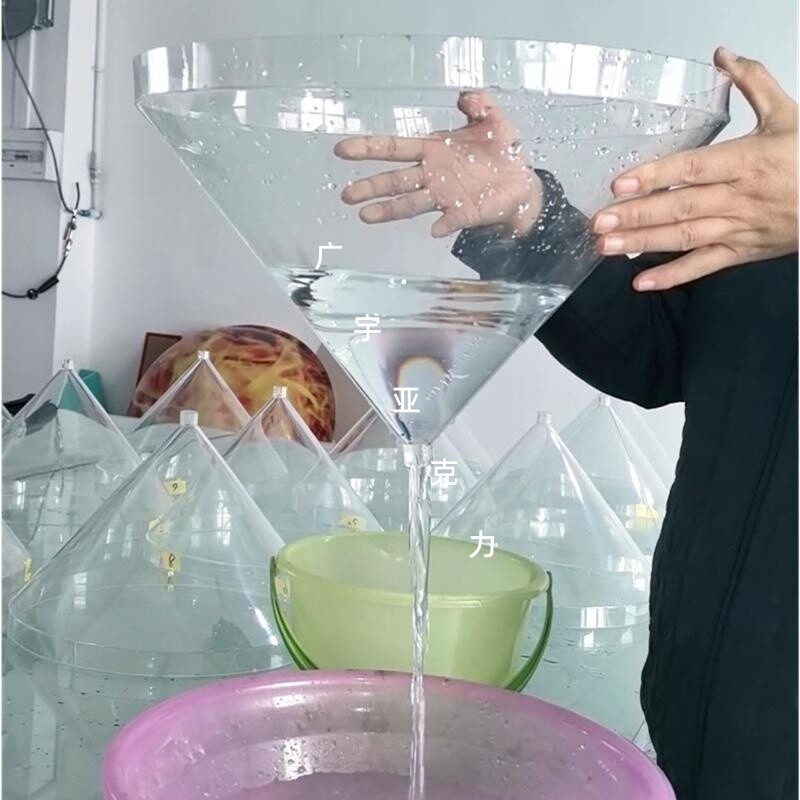 高透明有机玻璃实验仪器漏斗