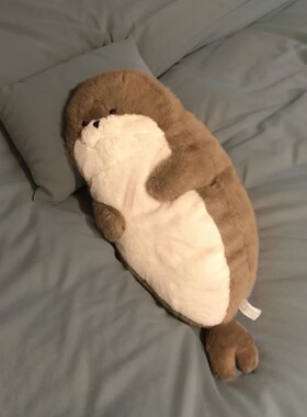 可爱海豹毛绒玩具女生床上睡觉抱枕玩偶夹腿抱枕公仔娃娃生日礼物