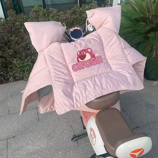 电动车挡风被被冬季加绒加厚防水电瓶车防风罩2023新款爱玛雅迪