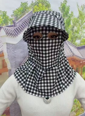 猫眼遮阳防晒帽女夏大帽檐采茶户外太阳帽子护颈遮全脸下地干活帽