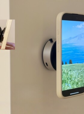 【浴室好物】磁吸手机支架强力真空吸盘懒人支架卫生间镜子可旋转