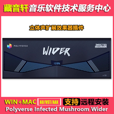 Polyverse Infected Mushroom Wider 2.0立体声扩展效果器WIN+MAC