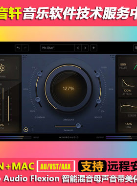 Nuro Audio Flexion 1.0 混音母带美化效果器饱和染色插件WIN+MAC