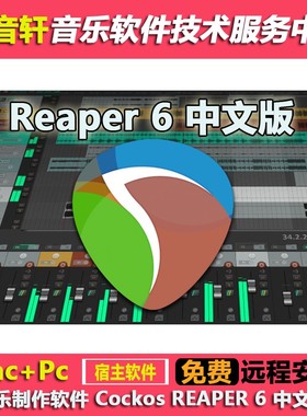 Cockos REAPER 6 中文版音乐制作软件 v6.4 WIN+MAC 编曲录音混音