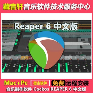 Cockos REAPER 6 中文版音乐制作软件 v6.4 WIN+MAC 编曲录音混音