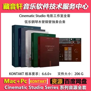 Cinematic 212GB Studio Brass Strings CSS影视音源合集5套
