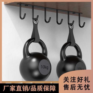 不锈钢墙壁挂钩免打孔厨房橱柜底板一排钩门后吊钩挂衣架正品保证