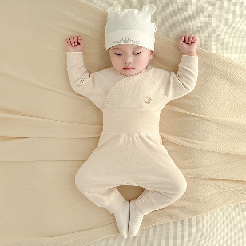 婴儿衣服春秋纯棉新生婴幼儿小月龄宝宝开春睡衣秋衣秋裤分体套装